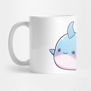 simple drawn narwhal Mug